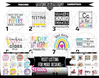 Teacher Freshie Cardstock Rounds, Education Circle Cutouts, Elemantary School Freshy, Car Air Freshener Supplies, Teacher Appreciation Gift