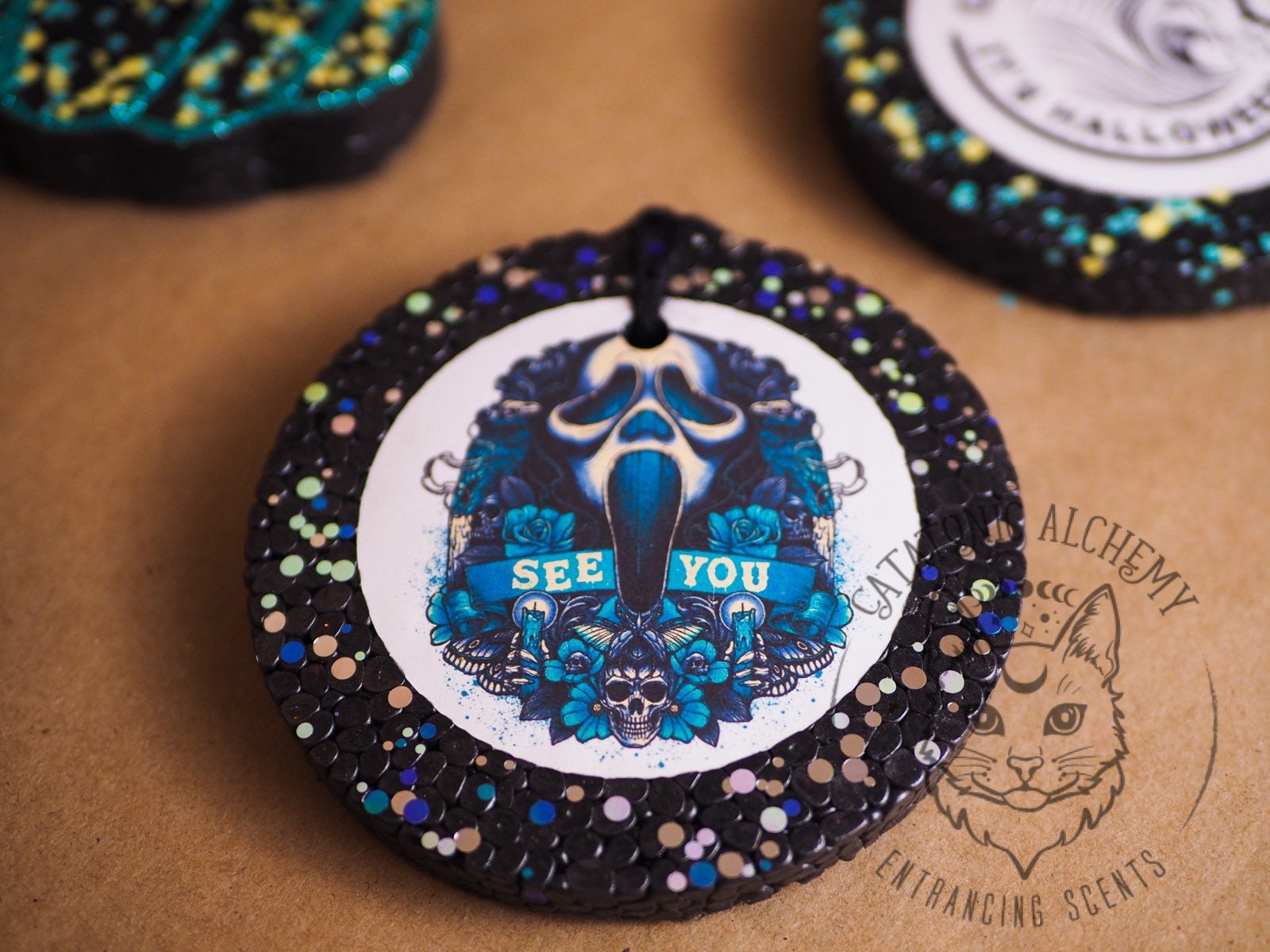 Horror Freshie Cardstock Rounds, Halloween Theme Cardstock Rounds ...