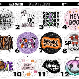 Halloween Freshie Cardstock Rounds, Horror Theme Cardstock Rounds, Cardstock Cutouts, Freshie Cardstock, Freshies, Horror Halloween