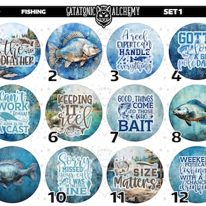 Fishing Cardstock Rounds, Fisherman Theme Cardstock Rounds, Men&#39;s Fish Cutouts, Fisherman Freshie Cardstock, Guy PNG, Funny Freshies for Men