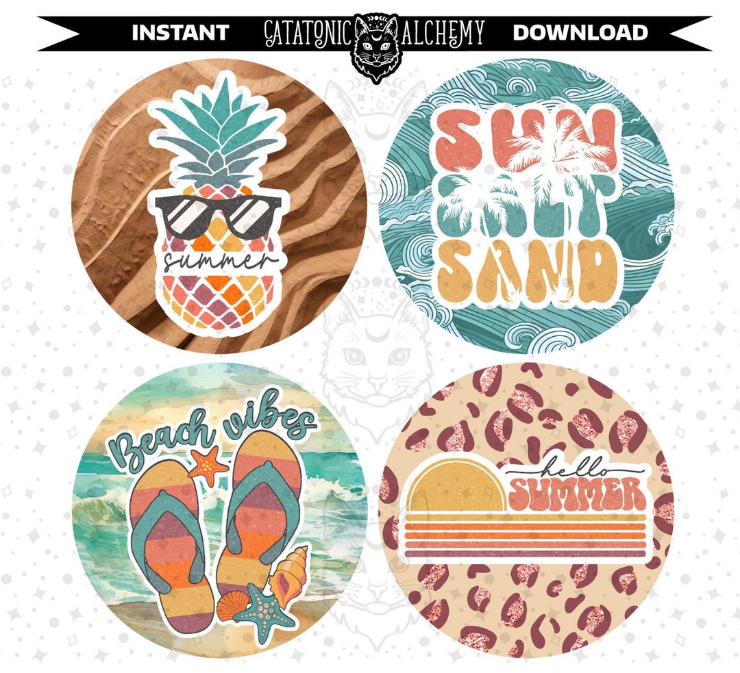 Summer Freshie Cardstock Download, Beach Theme Instant Digital Download ...