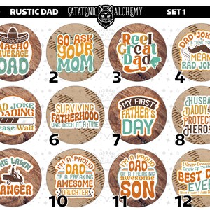 Father&#39;s Day Freshie Cardstock Rounds, Dad Theme Cardstock Rounds, Cardstock Cutouts, Cool Dad Freshie Cardstock, Best Dad Printed Freshies
