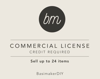 Commercial License Agreement. Sell the purses you make with Basimaker's patterns. Sell up to 24 items within 12 months. Credit required.