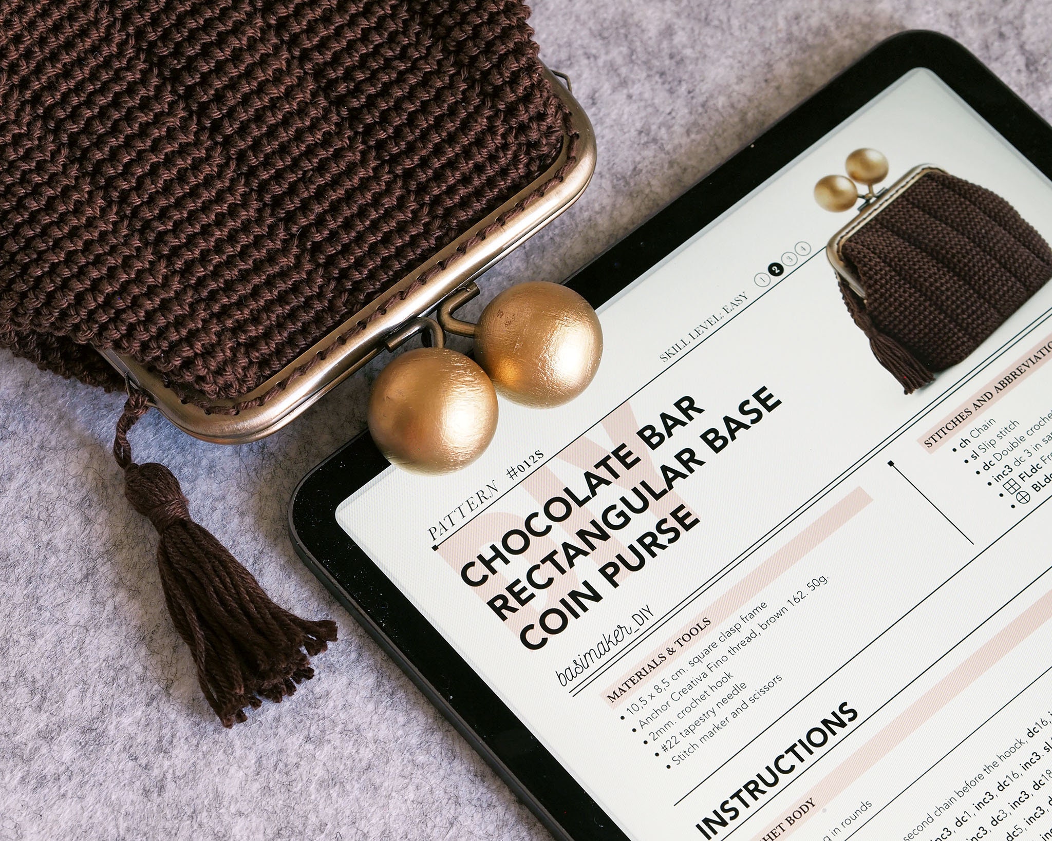 Chocolate Bar Purse Crochet Pattern How to Make a Coin Purse Etsy