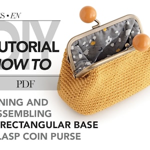 Clasp Coin Purse Lining TUTORIAL: Rectangular Base (PDF Pattern)