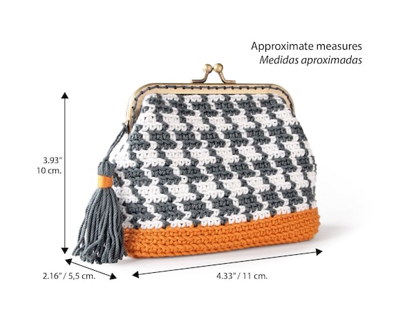 Kiss lock coin purse crochet pattern sale