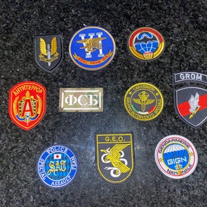 Elite Special Forces Patches: Seal, KGB, SAS, GIGN, Carabinieri, and More! (Velcro) (Free Shipping!)