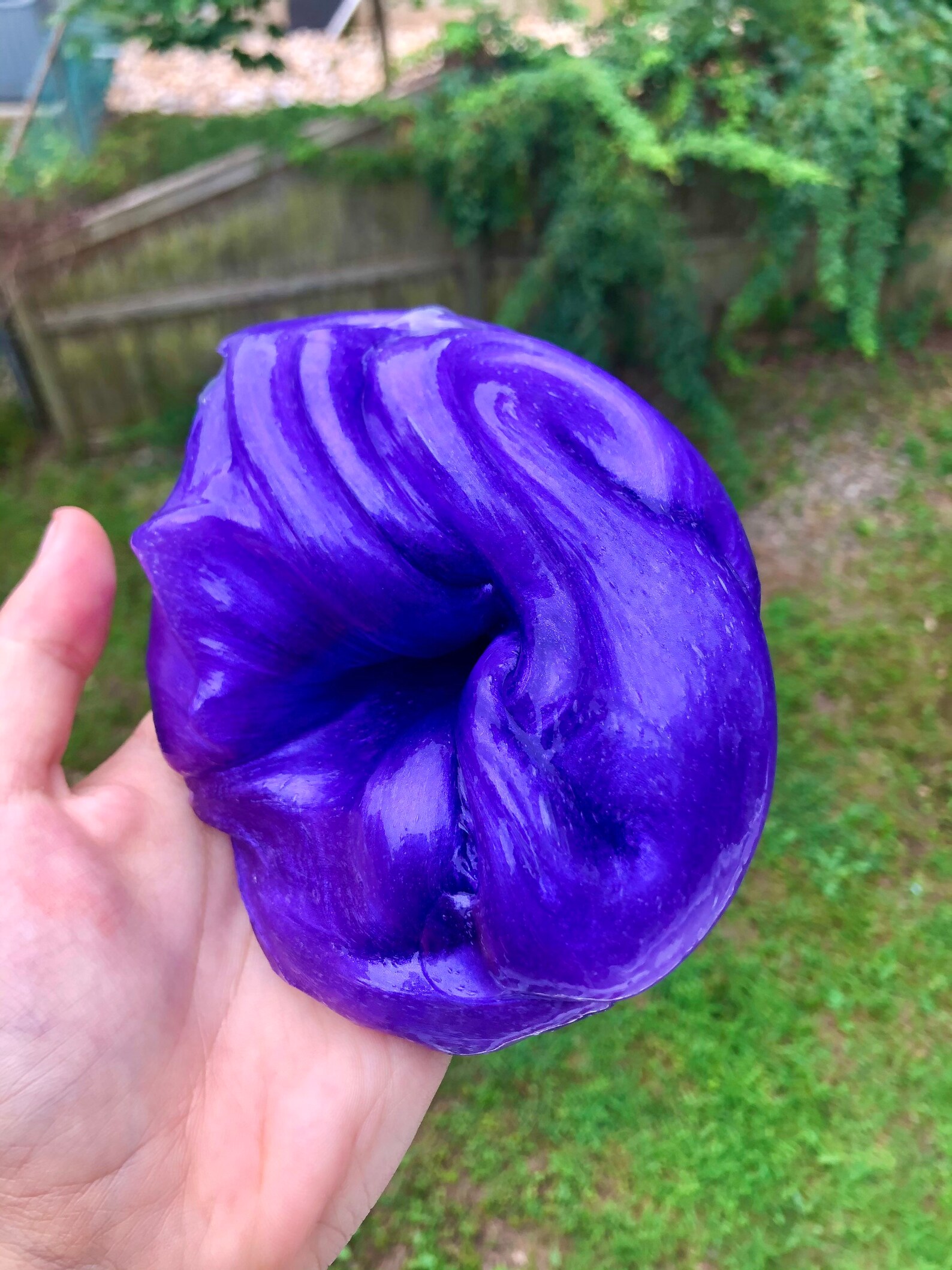 Purple Plum Thick Holdable Clear Slime Pigmented Slime Etsy