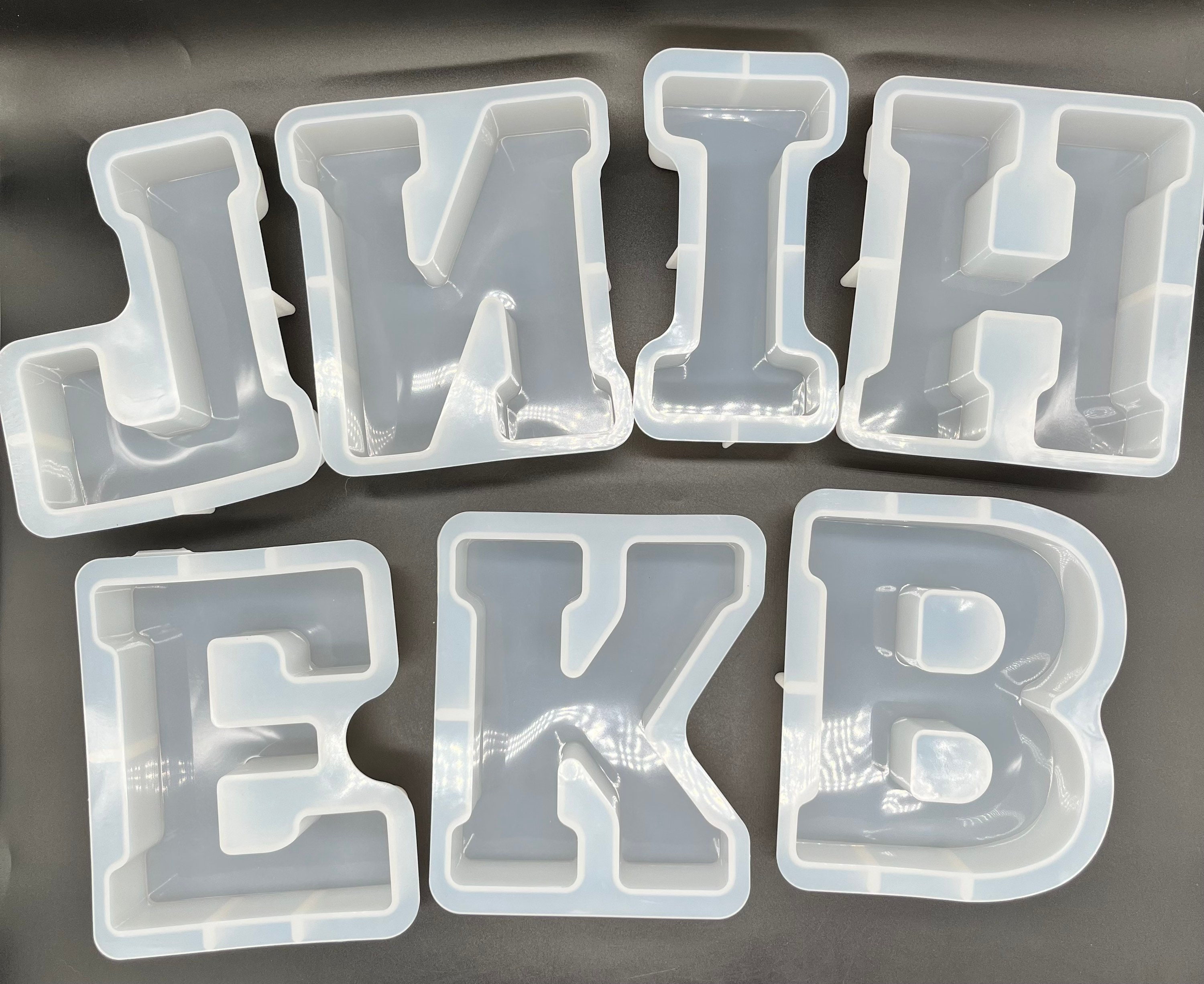 Jumbo 3D Silicone Letter Molds LARGE 6 Tall/ Shipping From Usa/guaranteed  Fast Delivery/comes With COUPON for Resin Epoxy 