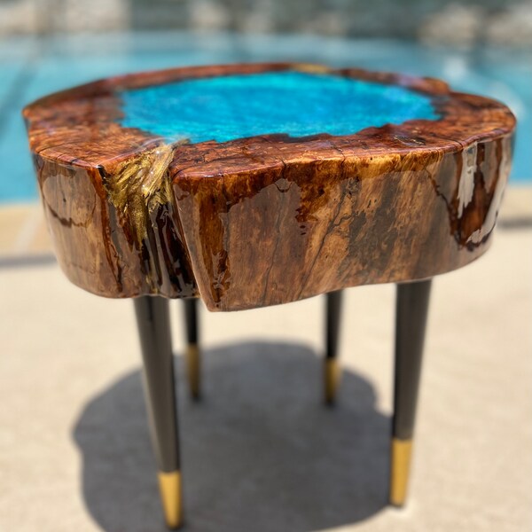 Tree Stump Table Etsy