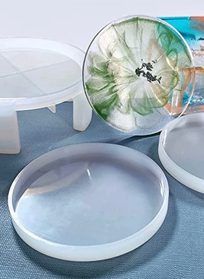 Silicone Molds Coaster and Holder 5 Piece Set Resin Coaster Etsy