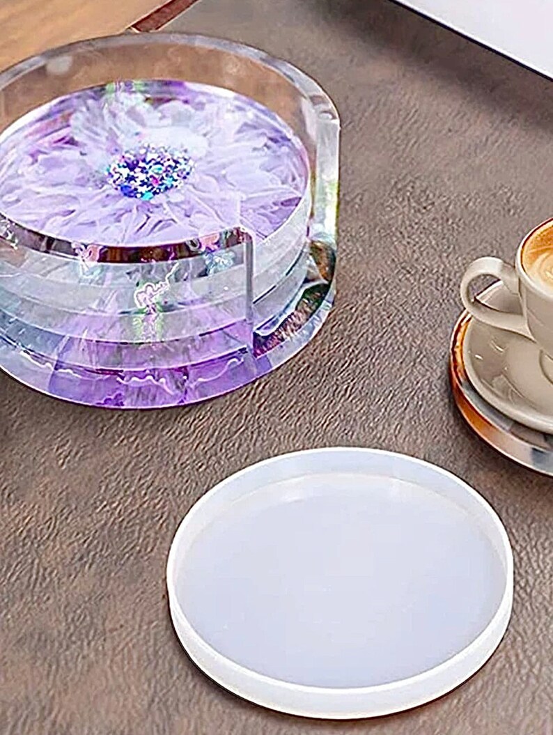 Silicone Molds Coaster and Holder 5 Piece Set Resin Coaster Etsy