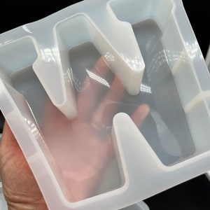 STRONGER Jumbo 3D Silicone Letter Molds LARGE 6&quot; Tall & more support!! Guaranteed fast delivery!