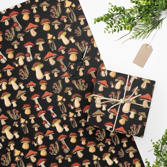 Mushroom wrapping paper