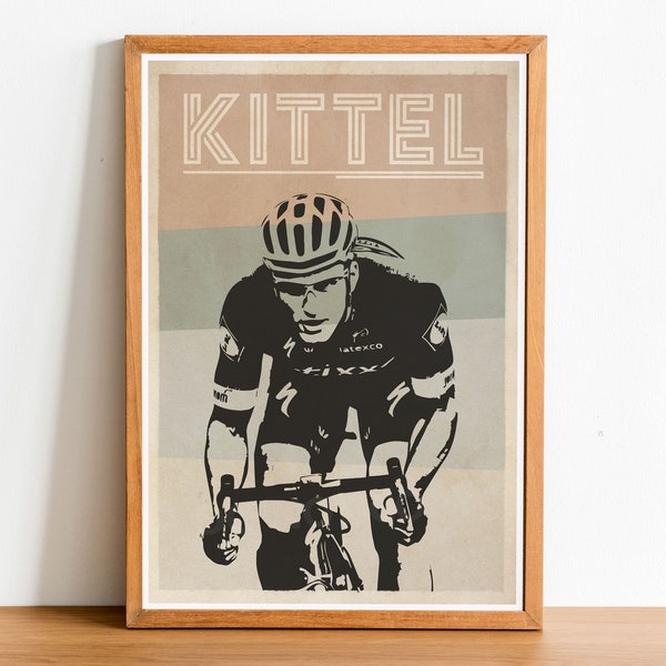Marcel Kittel Cycling Art Print Poster, Cycling poster, Cycling gift, Cycling Wall Art, Cycling Print, Cycling Art Print