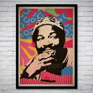 Marvin Gaye Soul Funk Music Art Print Poster