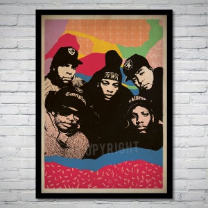 NWA Hip Hop Music Art Print Poster