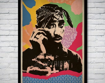 2Pac 2 Pac Zitat Tupac Hip Hop Legende Leben Rap Kunstdruck Poster