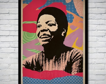 Maya Angelou Inspirational Women Art Print Poster