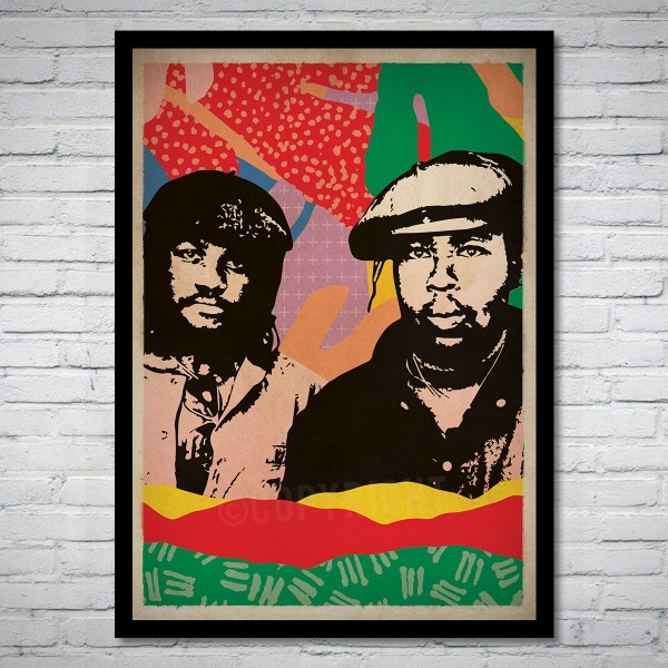 Sly & Robbie Reggae Music Art Print Poster