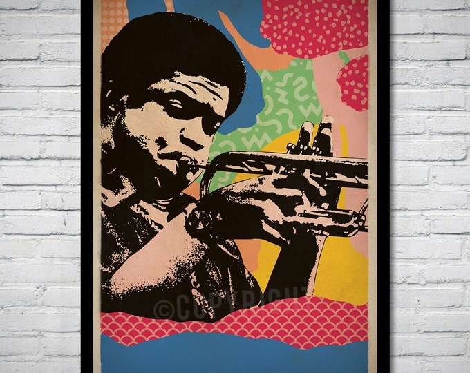 Freddie Hubbard Jazz Music Art Print Poster