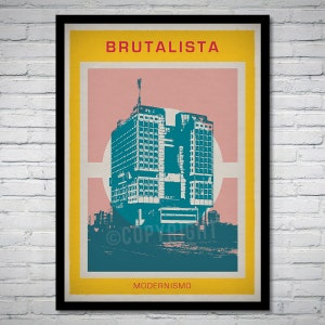 Brutalist Architecture 10 Art Print Poster House of Soviets Kaliningrad