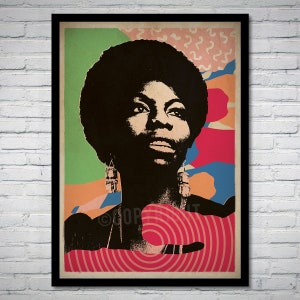 Nina Simone Jazz Music Art Print Poster