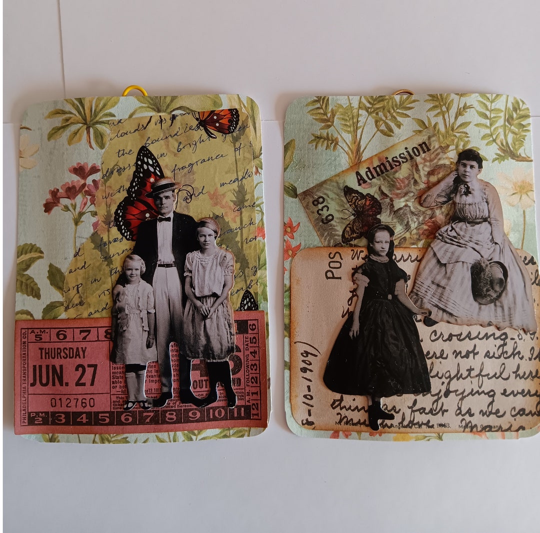 Altered Paper Clips Altered Paperclips Set Of 2 Junk Journal