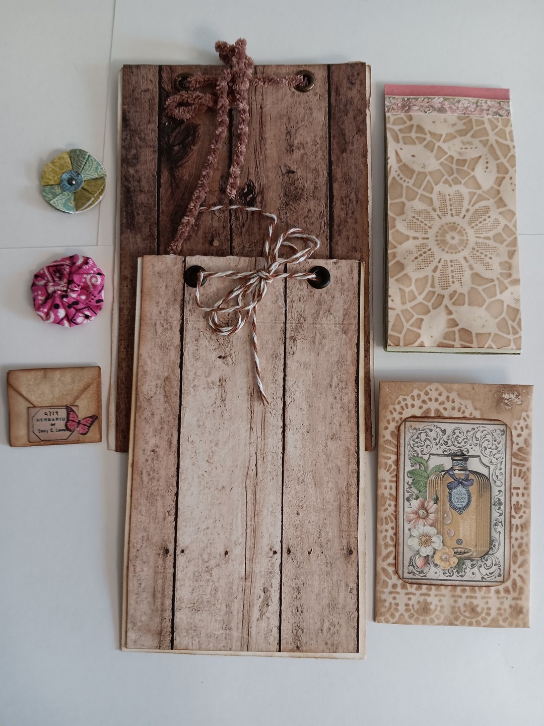 Junk Journal Ephemera, 7 Piece, Handmade Ephemera, JJ Ephemera ...