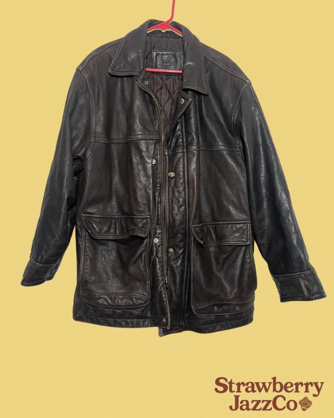 【雰囲気系】ST.JOHN'S BAY Leather Jacket 80s Vintage St. John's Bay Leather Jacket - Etsy Canada