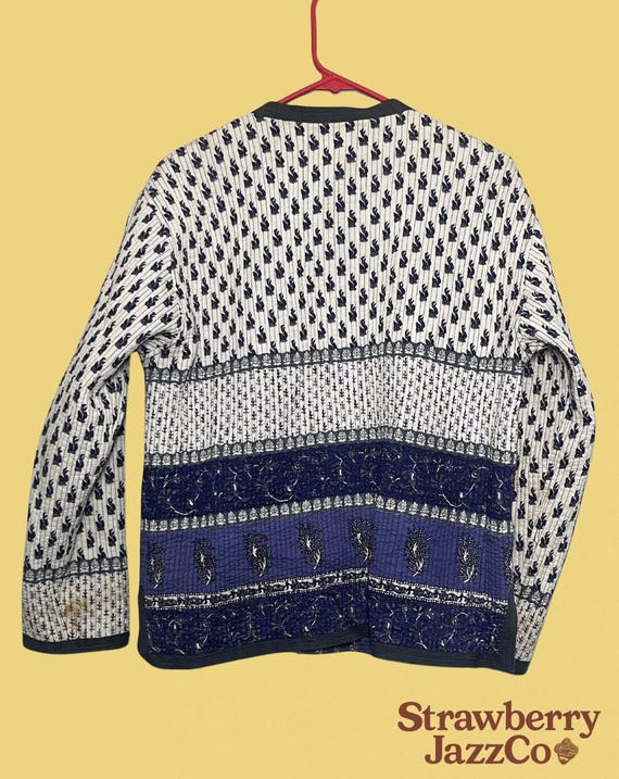 Reversible Quilted Button-Up Jacket - image 4