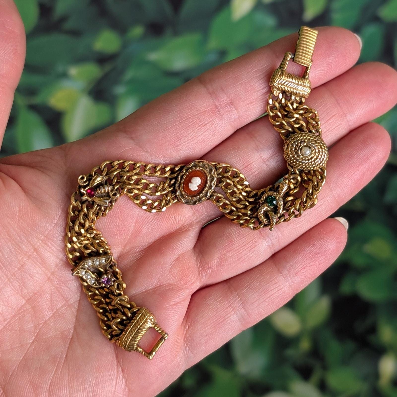 最終価格 美品 米ヴィンテージgoldette ヴィクトリアン宝飾 