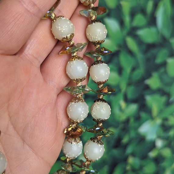 Vintage 1950s Vendôme Crystal Necklace - Sugared … - image 3