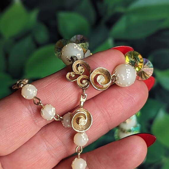 Vintage 1950s Vendôme Crystal Necklace - Sugared … - image 6
