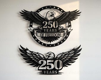 アメリカ建国250周年記念壁面装飾SVG、アメリカンイーグルSVG、アメリカ建国250周年記念サイン、アメリカ装飾SVG、Glowforge SVG、アメリカ壁面装飾SVG、Xtoolファイル