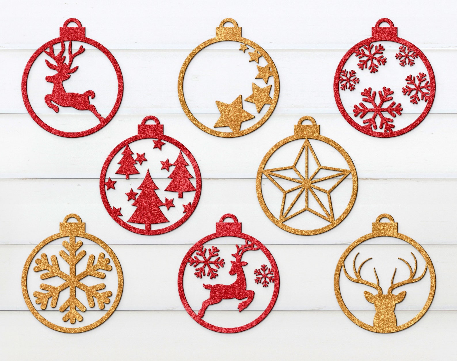 Christmas Ornament Bundle SVG Christmas Signs Bundle SVG Etsy