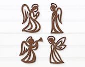Angel Ornaments Svg Bundle, Christmas Angel Svg, Angel Decor Svg, Christmas Ornaments Svg, Laser Cut Files, Glowforge Svg, Angel Wings Svg