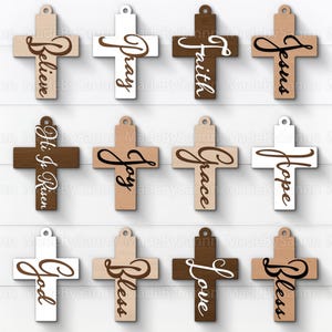 Religiöses Kreuz Ornament SVG-Datei, Weihnachtsornament SVG, Weihnachten Glowforge, christliches SVG, Glowforge Cricut, Jesus Kreuz, Krippensvg