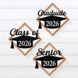 SVG-Dateien für den Schulabschluss, SVG-Bundle für den Schulabschluss, SVG-Dateien für den Abschlussjahrgang 2023, SVG-Dateien für den Abschlussjahrgang 2024, Dateien für Cricut, Silhouette, Glowforge