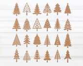 24 Christmas Tree Svg Bundle, Christmas Decor Svg, Laser cut, Christmas Tree Decoration, Glowforge Svg, Holiday Decor, Boho Christmas Decor