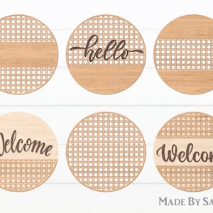 Rotan Deur Hanger SVG, Rotan Rond Teken Svg, Rotan Bundel Svg, Glowforge Svg, Rotan Deur Hanger svg, Rotan Patroon svg dxf
