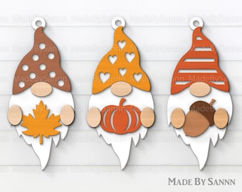 Fall Gnome svg, Gnome Glowforge, Autumn Gnomes svg, Thanksgiving Gnome svg, Fall Glowforge Laser Files, Gnomes Cricut Silhouette svg dxf