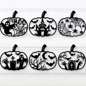 Halloween Pumpkin Bundle Svg, Pumpkins svg, Halloween Decor svg, Pumpkin Laser Cut Files, Halloween svg, Glowforge Pumpkin File svg dxf
