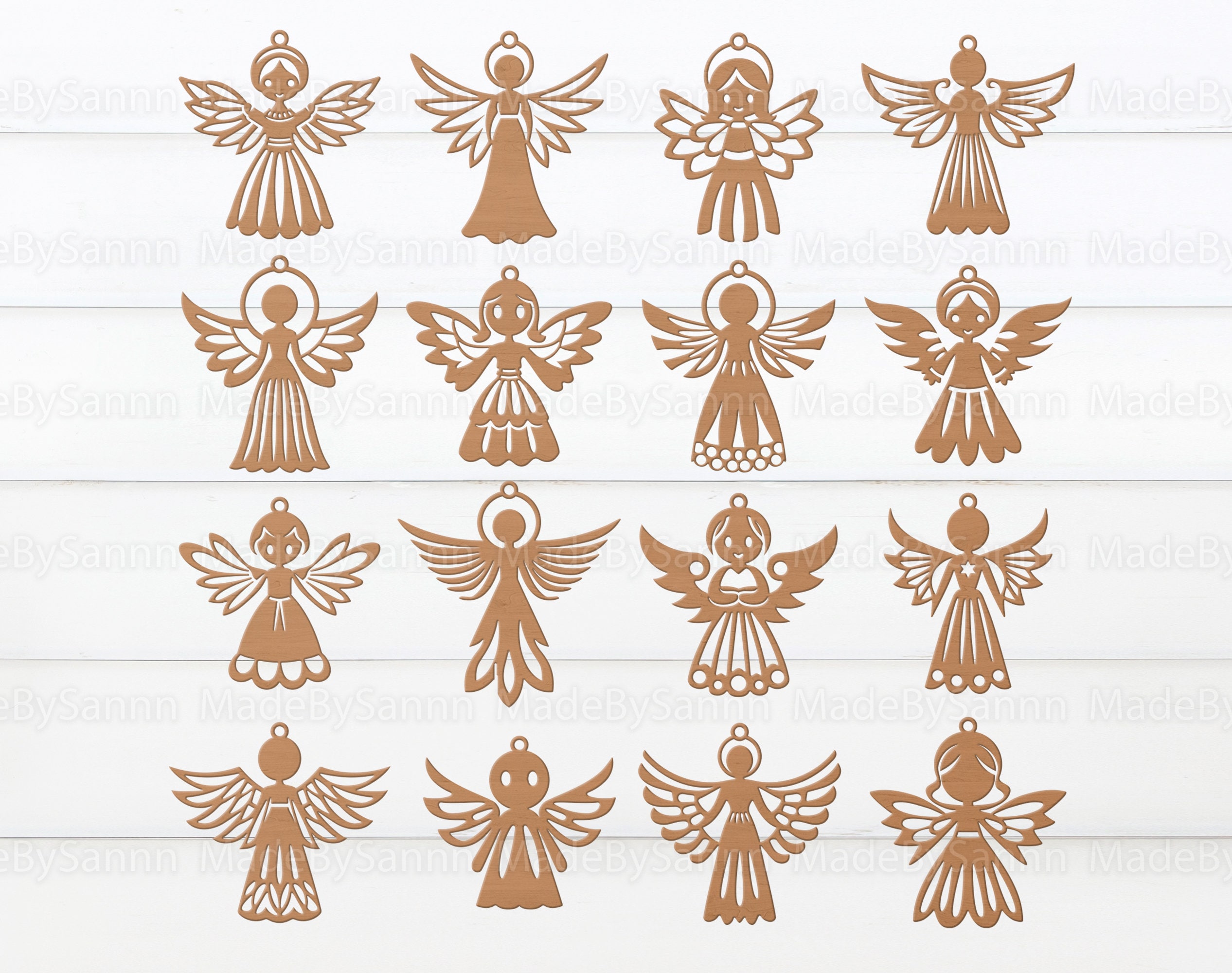 Paper Angel Wings - Embossed White Die Cut Dresden Paper Wings, 4