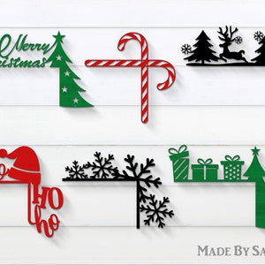 Weihnachtstürecken, Weihnachts-SVG, Weihnachtsmütze SVG, Weihnachts-Laserschnitt, Weihnachtsbaum-SVG, Cricut Svg. Glowforge Svg, Weihnachtstürdekor