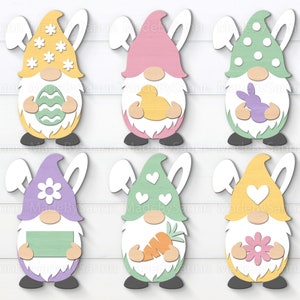 Easter Gnome Bundle Svg, Easter Gnomes svg, Easter Glovorge svg, Easter svg, Files For Cricut, Easter Laser Cut Files, Easter Decor Svg