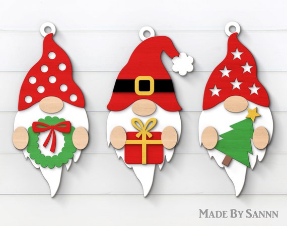 Christmas Gnome Svg, Santa Gnome Svg, Gnomes Bundle svg, Laser Cut Files, Gnomes Gloworge svg, Gnomes Clipart, Cricut, Silhouette, eps