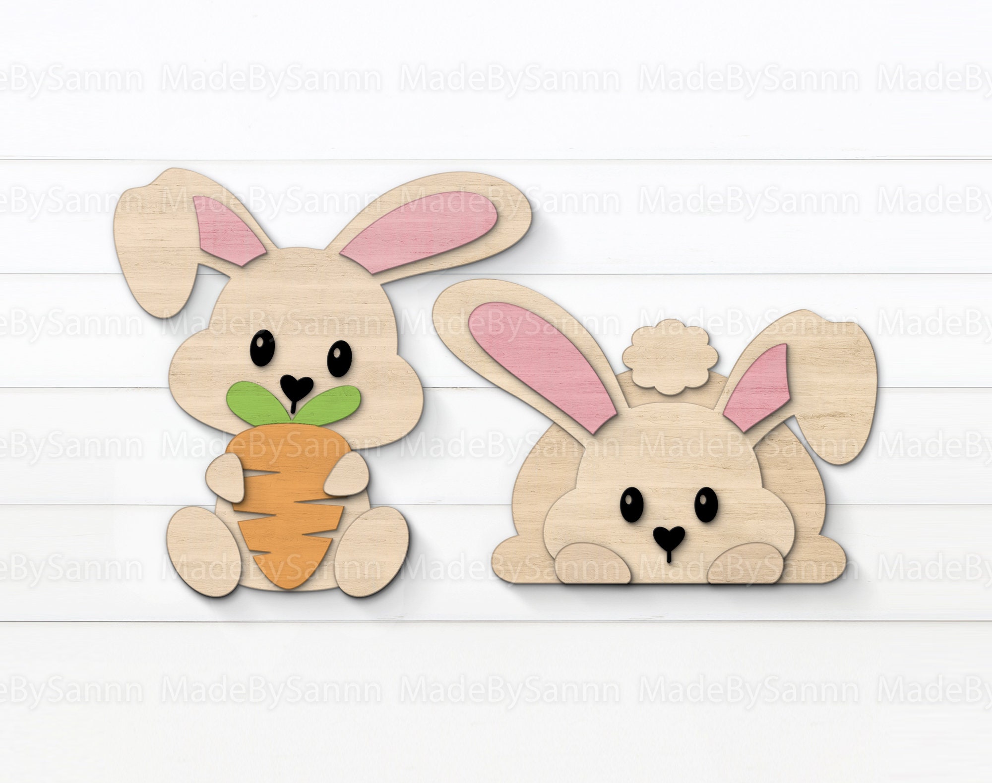 Bunny SVG, Easter Decor, Bunny Shelf Sitter File, Easter Mantel Decor, Spring Decor, Glowforge Svg, Laser Cut File, Files For Cricut