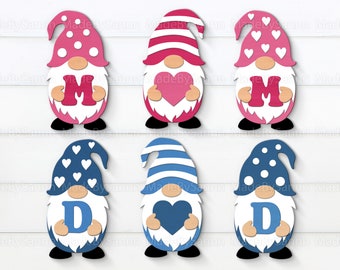 Mother's Day Gnome Bundle Svg, Father's Day Gnomes Svg, Mom Life Svg, Gnomes Mom Svg, Happy Fathers Day, Files For Cricut, Spring Laser Cut