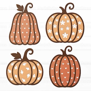 Cute Pumpkins Bundle Svg, Pumpkin Door Hanger Svg, Pumpkin Laser Cut Files, Patterned Fall Cut Files, Pumpkins Decor svg, Fall Glowforge svg